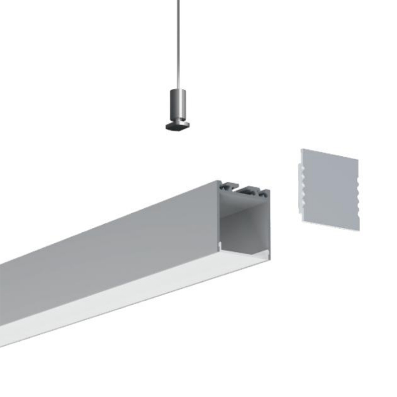 Suspended LED Aluminum Channel For 28mm Quad Row LED Strips Suspended LED Aluminum Channel For 28mm Quad Row LED Strips